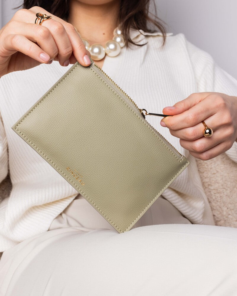 La Pochette Apollon - Olive Grainé